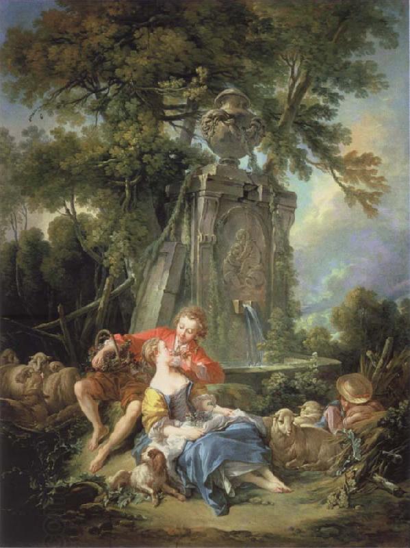 Francois Boucher Think of the grapes China oil painting art